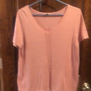 Talbots light weight jersey material ruffle polka dot bottom